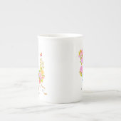 Romantics Blooming Garden Monogram Porzellantasse (Vorderseite)