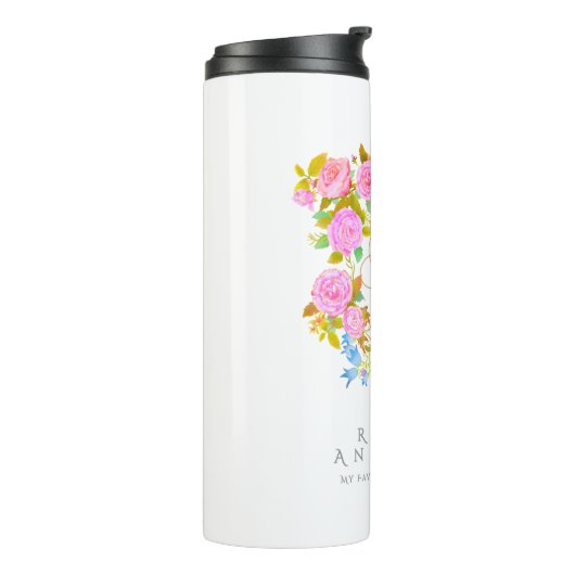 Romantics Blooming Garden Monogram Thermosbecher (Nach links gedreht)