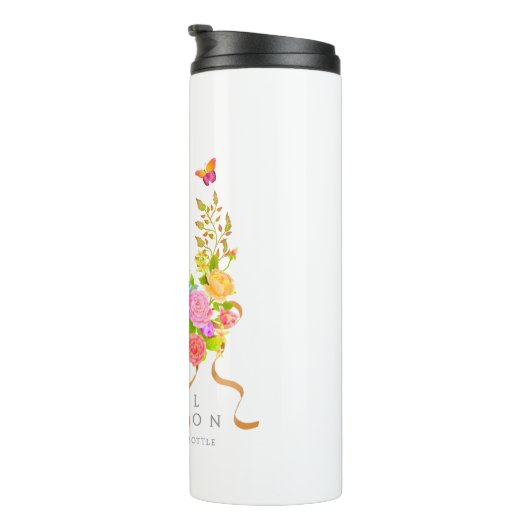 Romantics Blooming Garden Monogram Thermosbecher (Nach rechts gedreht)
