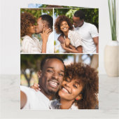 Romantik 4 Foto I Liebe Sie Valentinstag Karte (Rückseite)