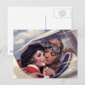 Romantik am Himmel Postkarte (Vorne/Hinten)