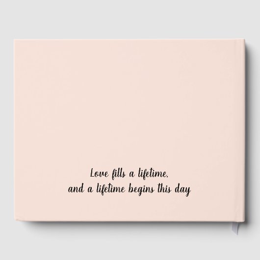 Romantik am Meer: Eleganter Strand Gästebuch (Rückseite)