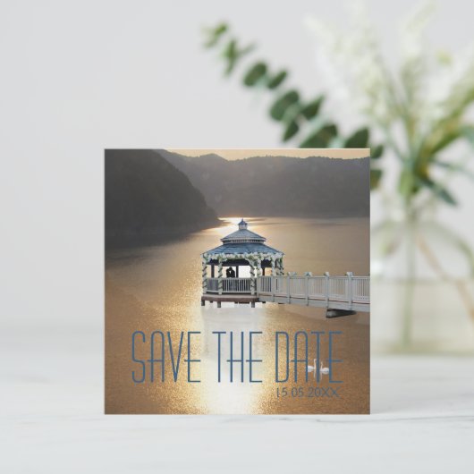 Romantik am See Save the Date (Stehend Vorderseite)