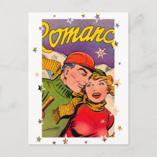 Romantik auf den Pisten Postkarte