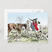 Romantik auf der Jagd Postkarte (Vorne/Hinten)