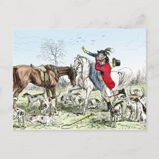 Romantik auf der Jagd Postkarte (Vorderseite)