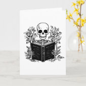 Romantik-Buch Skelettlesen Karte (Gelbe Blume)