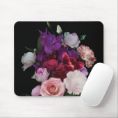 Romantik Dark Florals Mousepad (Mit Mouse)