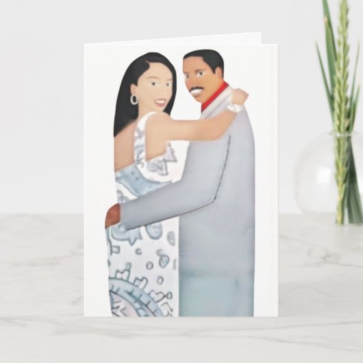 Romantik/Denken Sie an Notecard (Leere Innenseite) Karte (Vorderseite)