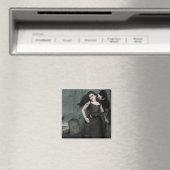 Romantik des Schwarzen Herzens Magnet (In Situ (Geschirrspüler))