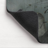 Romantik des Schwarzen Herzens Mousepad (Ecke)