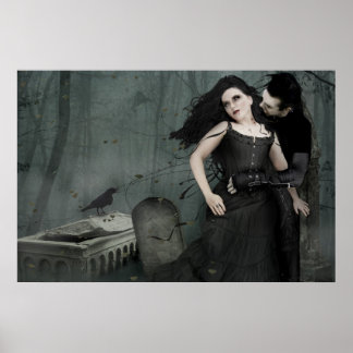 Romantik des Schwarzen Herzens Poster