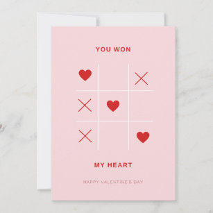 Romantik Du gewinnst meine Valentinstag-Karte Feiertagskarte