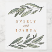 Romantik Evergreen Weinetikett (Einzelnes Label)