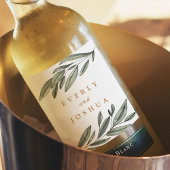 Romantik Evergreen Weinetikett