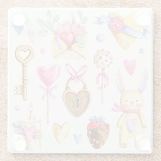 Romantik Glasuntersetzer (Rückseite)