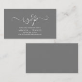 Romantik, Grau, Party UAWG, antworten Begleitkarte (Vorne/Hinten)