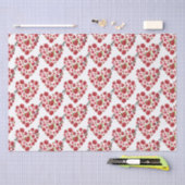 Romantik I Liebe Ihr Rote Rosen Herz Seidenpapier (Handwerk)