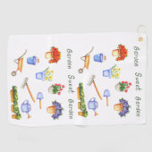 Romantik I Liebe meine Blumen Minimalistisch Niedl Golfhandtuch (Horizontal)