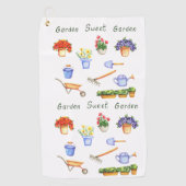 Romantik I Liebe meine Blumen Minimalistisch Niedl Golfhandtuch (Vorderseite)