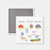 Romantik I Liebe meine Blumen Minimalistisch Niedl Magnet (Vorderseite/Rückseite)