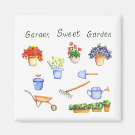 Romantik I Liebe meine Blumen Minimalistisch Niedl Magnet