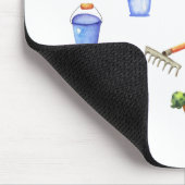 Romantik I Liebe meine Blumen Minimalistisch Niedl Mousepad (Ecke)