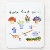 Romantik I Liebe meine Blumen Minimalistisch Niedl Mousepad (Vorne)