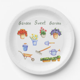 Romantik I Liebe meine Blumen Minimalistisch Niedl Pappteller