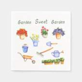 Romantik I Liebe meine Blumen Minimalistisch Niedl Serviette (Vorderseite)