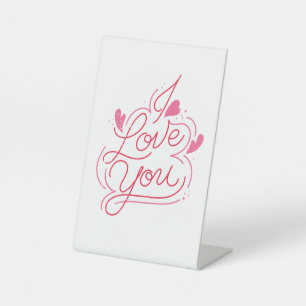 Romantik I Liebe Sie Grußkarte Valentinstag Sockelschild