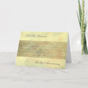 Romantik I Liebe You Anniversary Karte