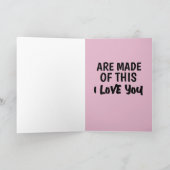 ROMANTIK I LIEBE YOUFOR IHM GREETCARD KARTE (Innenseite)