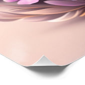 Romantik Igel mit Blumen Poster (Ecke)
