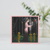Romantik im Märchenwald Karte (Stehend Vorderseite)
