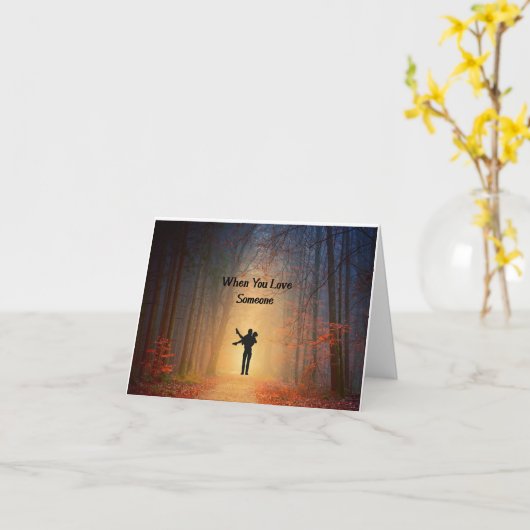 Romantik im Wald Karte (Gelbe Blume)