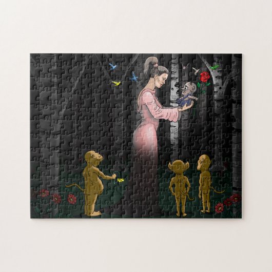 Romantik im Wald Puzzle (Horizontal)