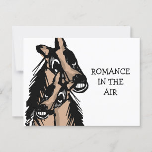 Romantik in der Luft Postkarte