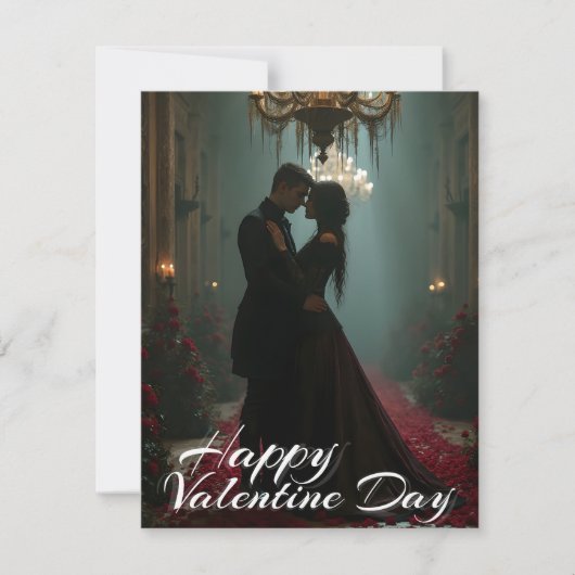 Romantik in der Rose für den Valentinstag (Vorderseite)