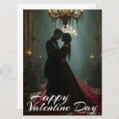 Romantik in der Rose für den Valentinstag (Vorne/Hinten)