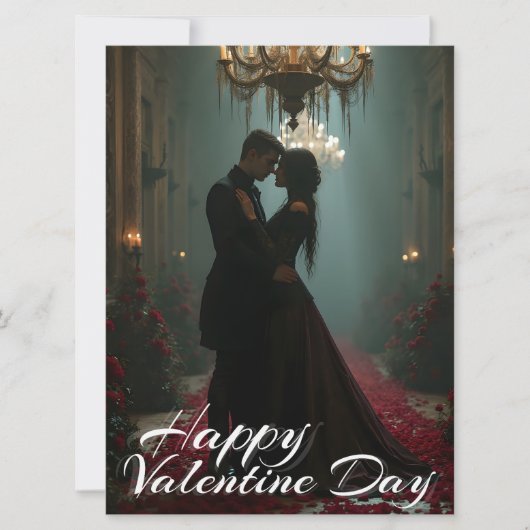 Romantik in der Rose für den Valentinstag (Vorderseite)