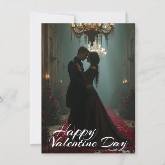 Romantik in der Rose für den Valentinstag (Vorderseite)