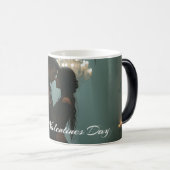 Romantik in der Rose für den Valentinstag Verwandlungstasse (VorderseiteRechts)