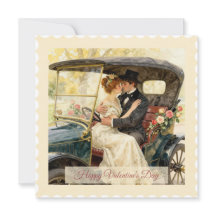 Romantik in einem viktorianischen Auto – Valentins