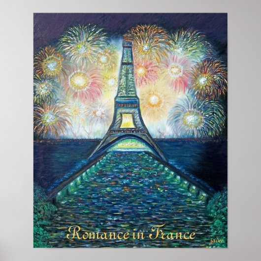 Romantik in France Poster Print (Vorne)