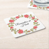 Romantik in Hart Rechteckiger Pappuntersetzer (angewinkelt)