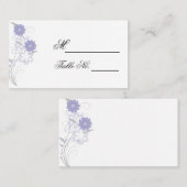 Romantik in Lavender Wedding Platzkarte (Vorne/Hinten)