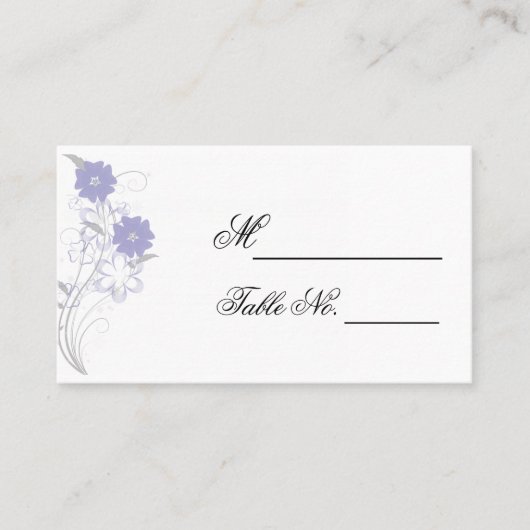 Romantik in Lavender Wedding Platzkarte (Vorderseite)