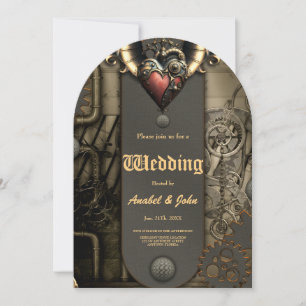 Romantik in Rädern und Röhren das Steampunk-Soul Einladung