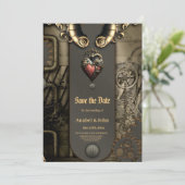 Romantik in Rädern und Röhren das Steampunk-Soul Save The Date (Stehend Vorderseite)